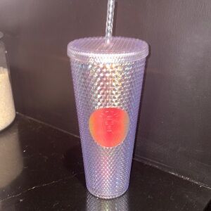 Starbucks Holographic Textured Tumbler with Straw Never Used